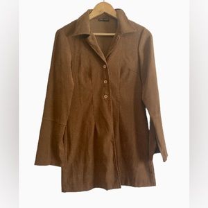 Retro Chic Longline Suede